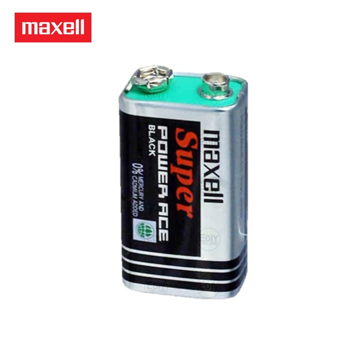 Baterai Kotak 9V Maxell Original Battery Super Power Ace