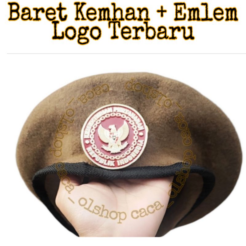 Baret Kemhan Camel Berikut Emblem Terbaru