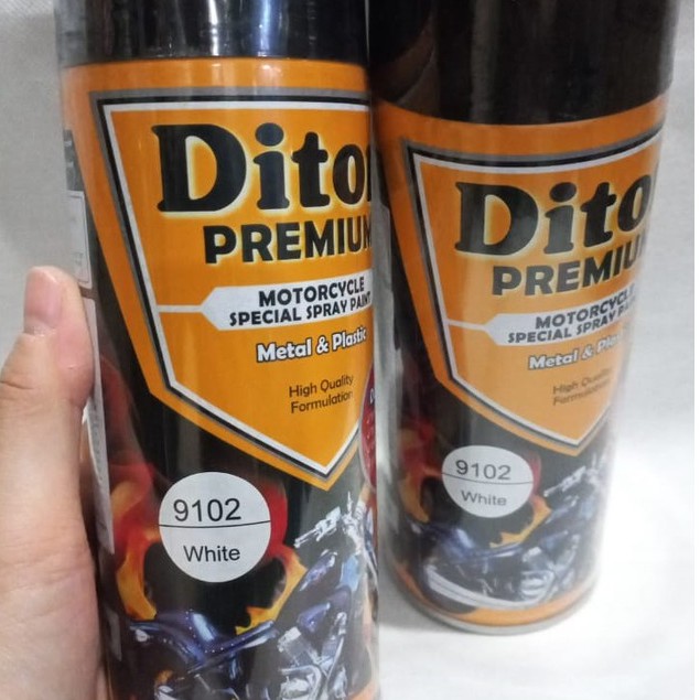 Pilok Cat Pilox DITON Premium 9102 White / Putih Mengkilap / Putih Glossy (400cc)