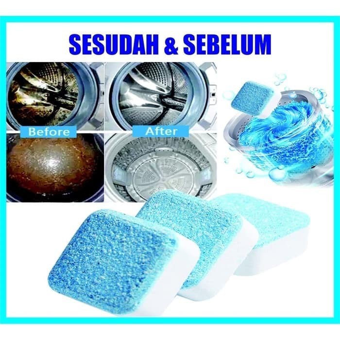 ( 5PCS ) Tablet Pembersih Mesin Cuci Deep Clean Washing Laundry Penghilang Bau