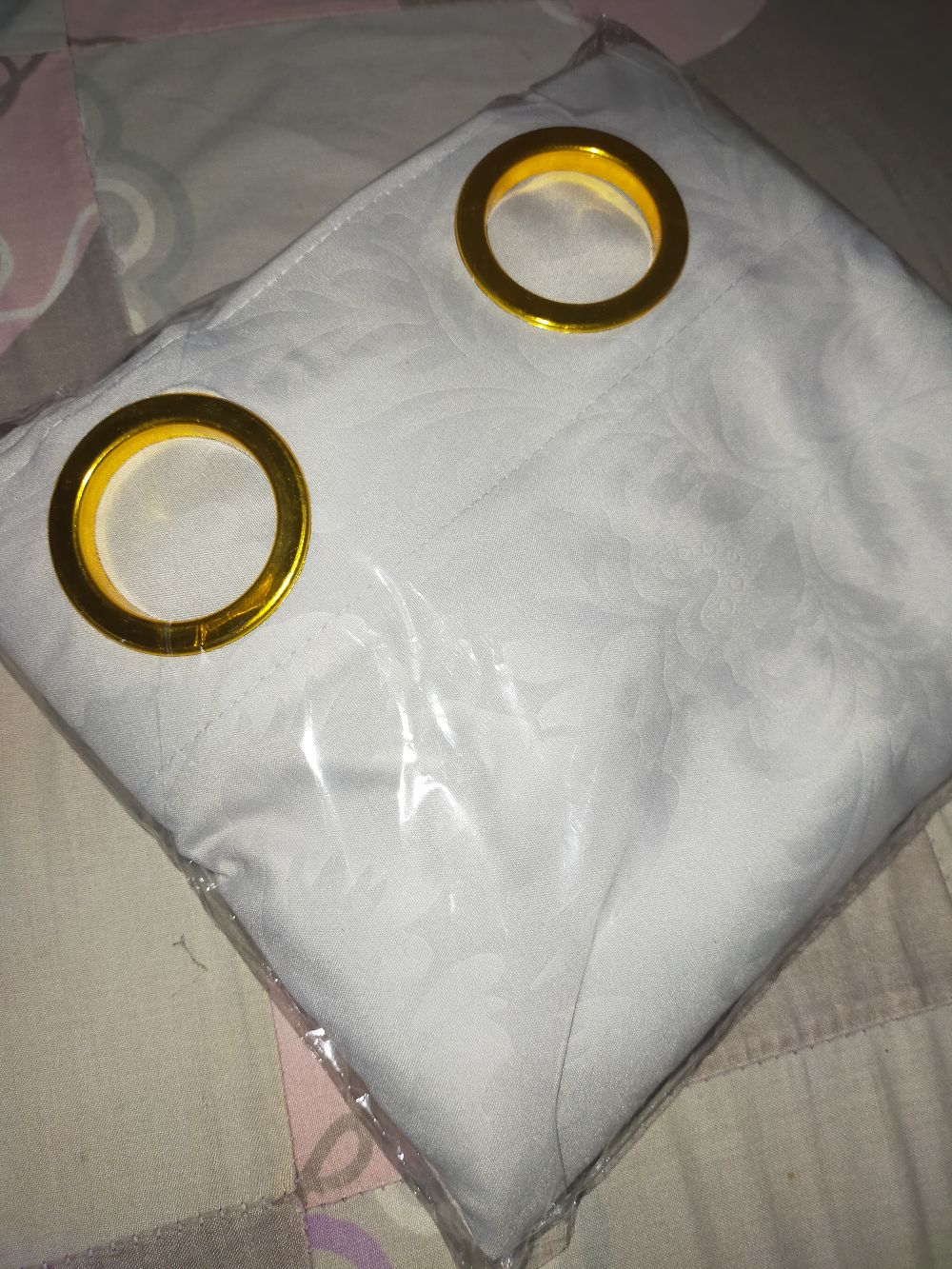 Gorden Pintu & Jendela Smok Ring Lubang 12 Polos Embos Hordeng / Tirai