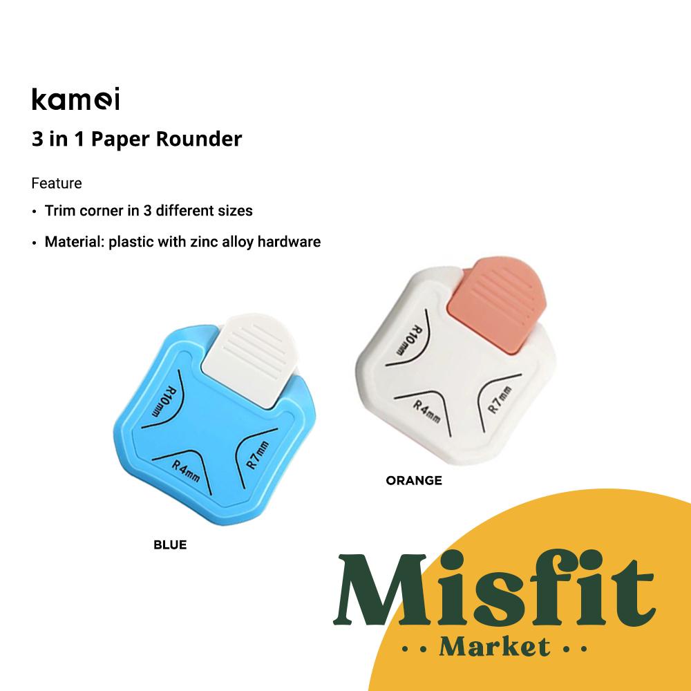 

Kamei 3 in 1 Paper Corner Puncher Rounder alat lengkungan sudut kertas