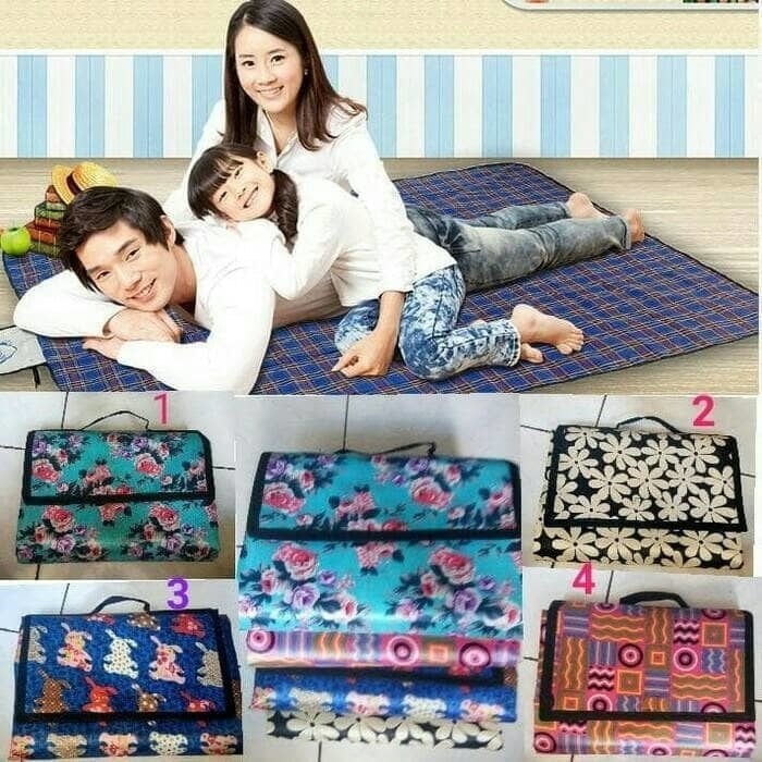 Tikar Lipat Microsatin - Tikar Portable - Tiker Duduk Piknik Santai