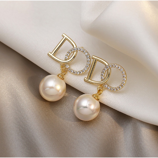 ANTING KOREA TITANIUM LUXURY PEARL ANTING TUSUK ANTI KARAT WANITA GIWANG AKSESORIS ANAK PEREMPUAN FASHION IMPORT ANT55