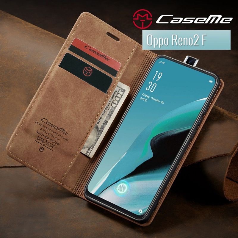 Flip Case Oppo Reno 2F CASEME ORIGINAL Cassing Dompet Wallet Oppo Reno 2F / Oppo Reno 2F / CASEME OR