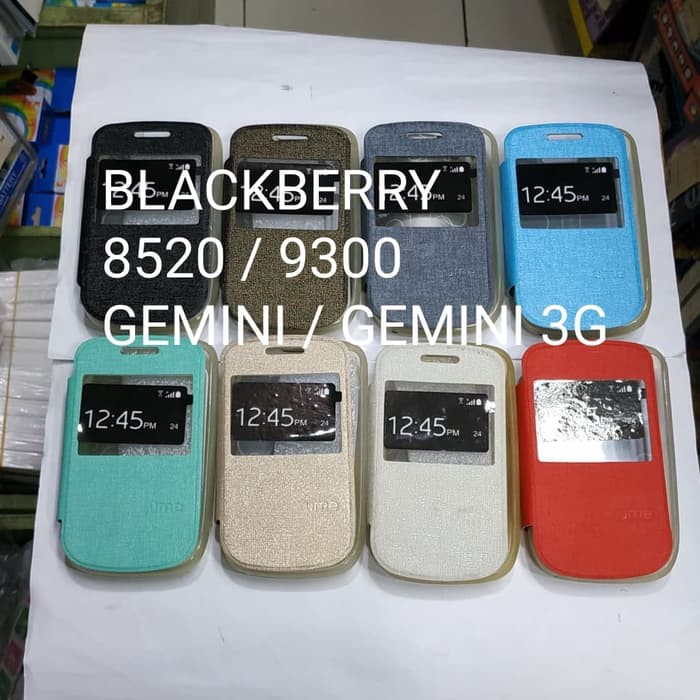 BLACKBERRY 8520 / GEMINI sarung flip cover ume/ sarung model buku