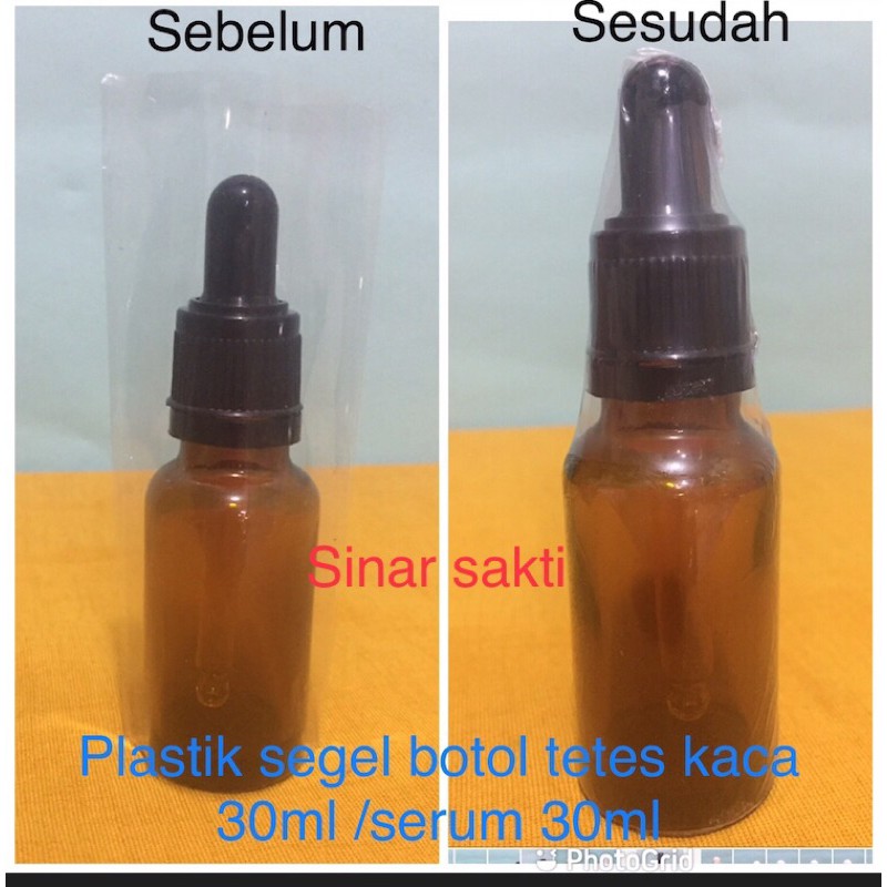 

plastik segel serum 30ml segel plastik pipet 30ml wrap shrink