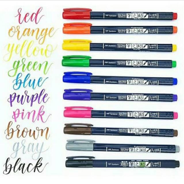 

Tombow Fudenosuke Brush Pen Hard Tip