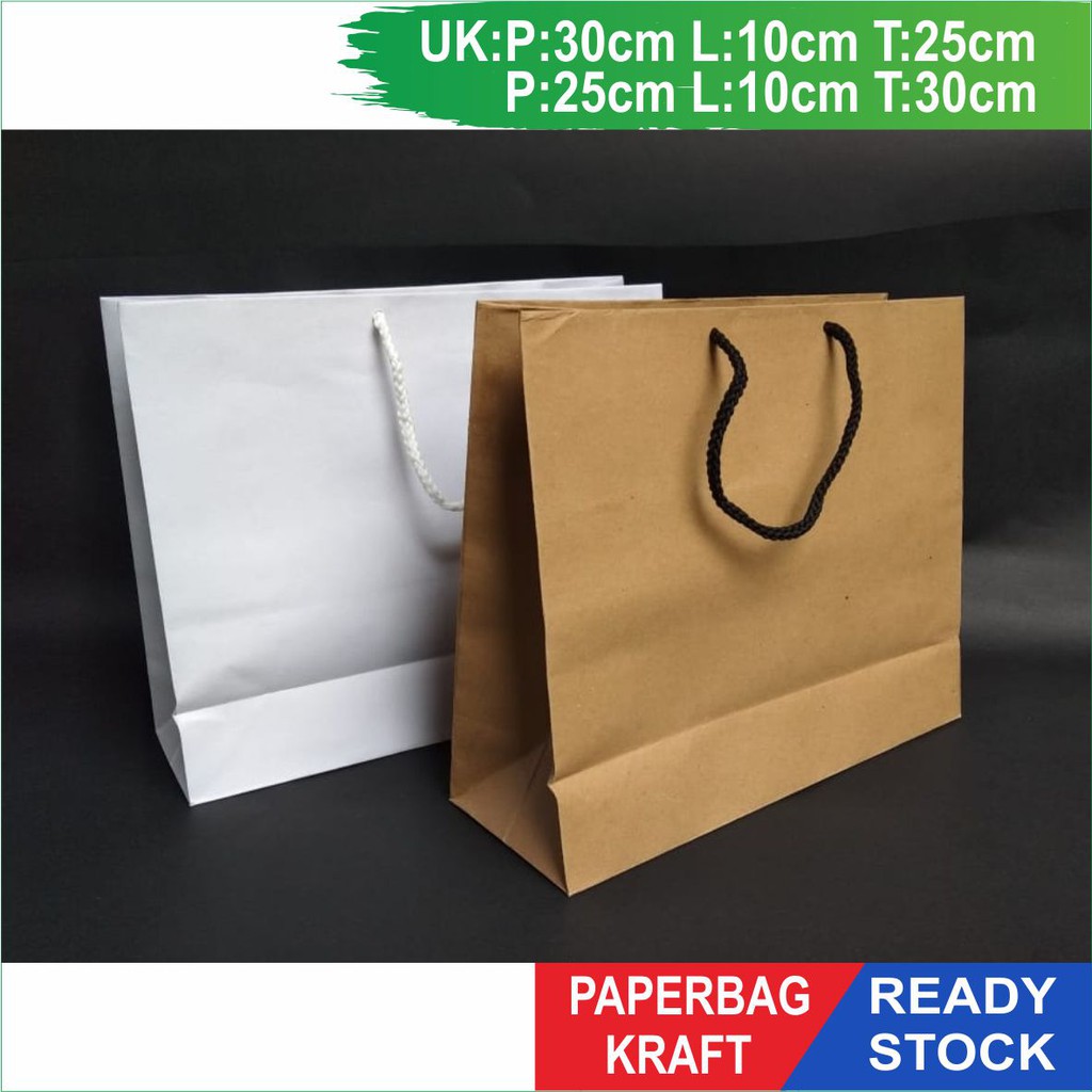 

Paperbag Kraft Polos, Tas Kertas polos, Paperbag Besar Murah Ready Stock