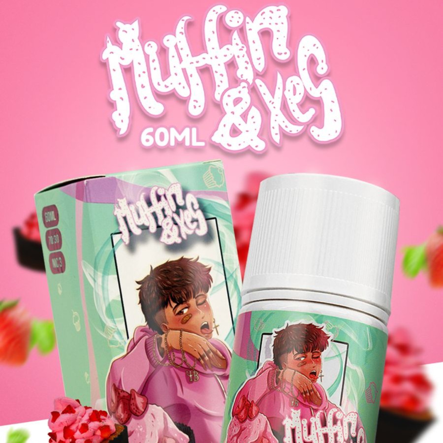 YB Muffin and Xes V1 Strawberry 60ML by Reza Arap Berpita Cukai