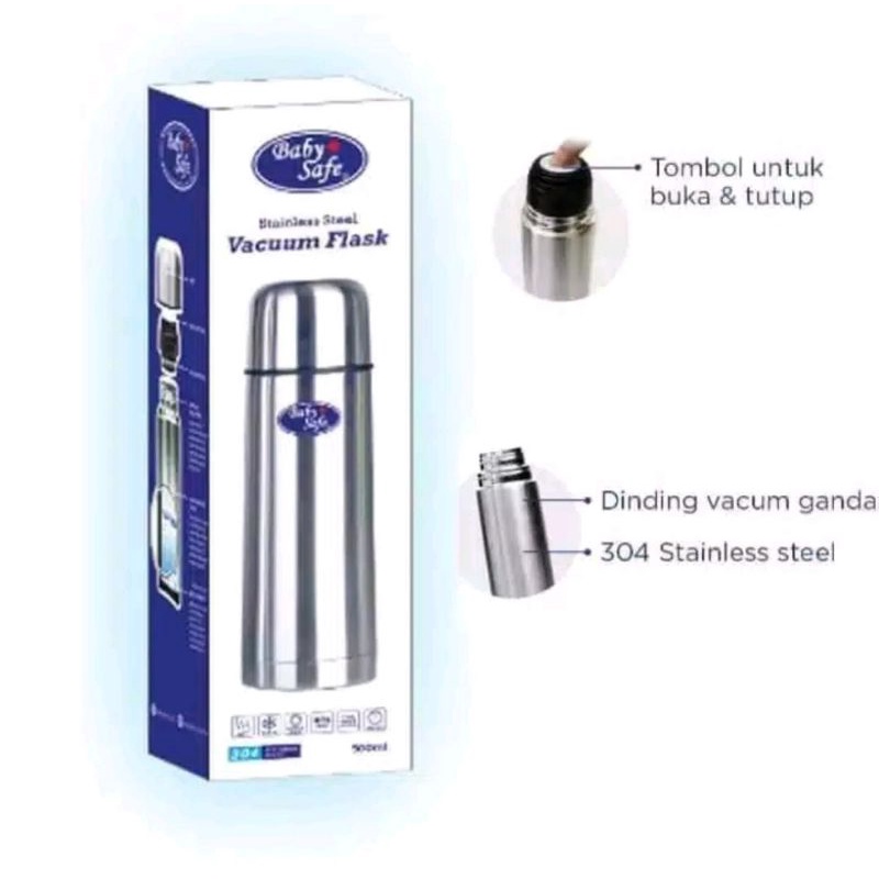 BabySafe Stainless Steel Vacuum Flask 350ml TER01