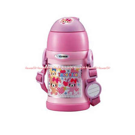 Zojirushi SCZS45 PA Botol Minuman Dengan Tali Pink Botol Minum Anak Termos