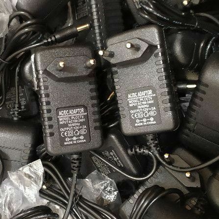 12V 2A Adaptor Travel / Charger / Cas CCTV / CCTV 12V 2A jack 5.5mm REAL CAPACITY + DUS