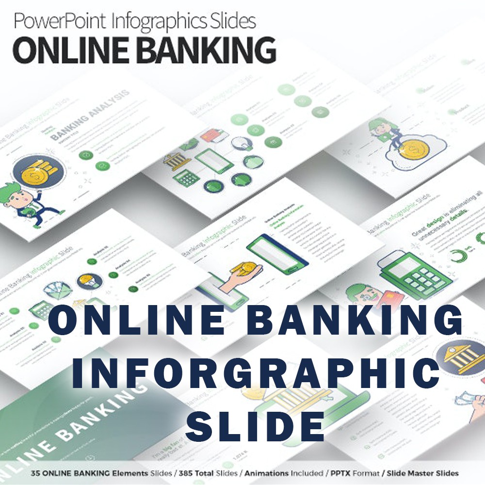 

NS Online Banking PowerPoint Infographics Premium Slides