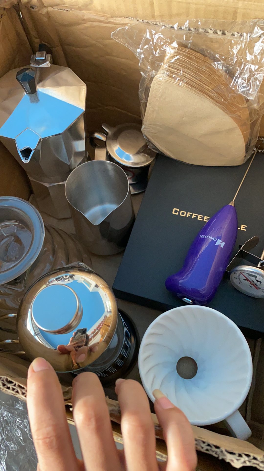 Server Kopi Tahan Panas  V60 Teko Coffee Maker 800ml