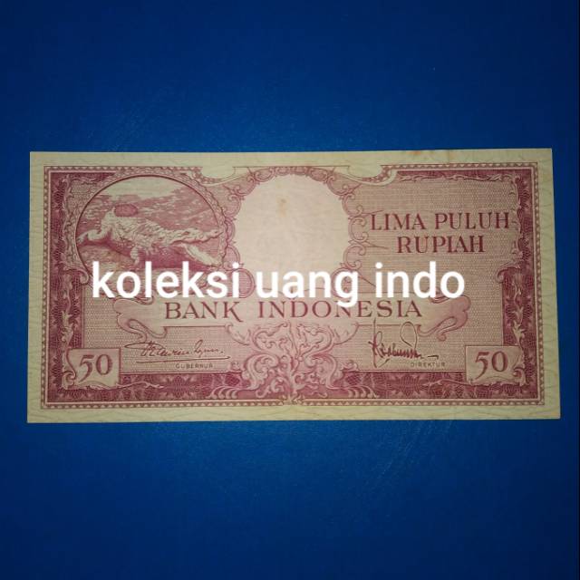 Uang Kuno 50 Buaya 1957