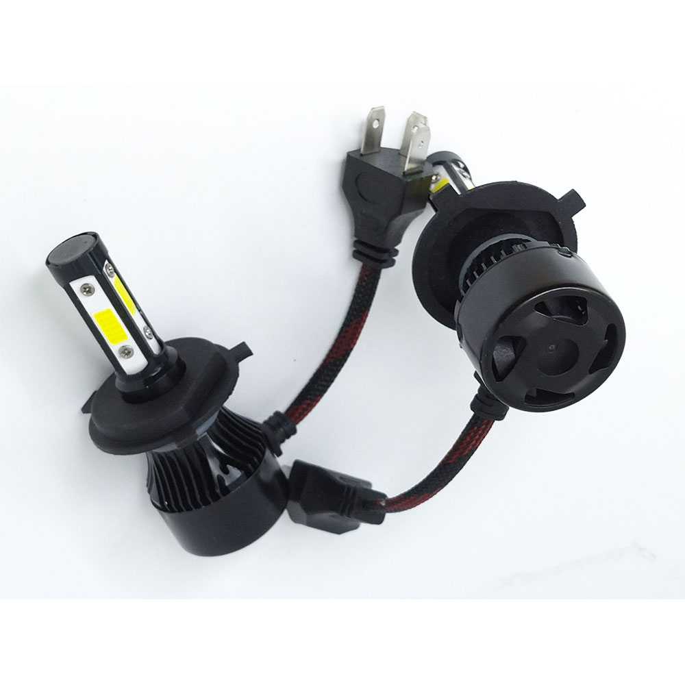 Lampu Mobil LED COB Headlight H4 Cool White 2 PCS