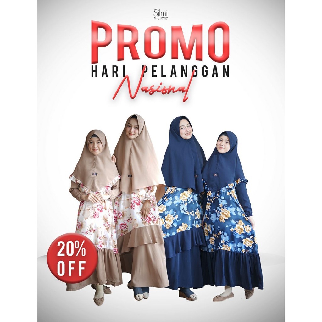 Rani Gamis Syari Motif set Khimar