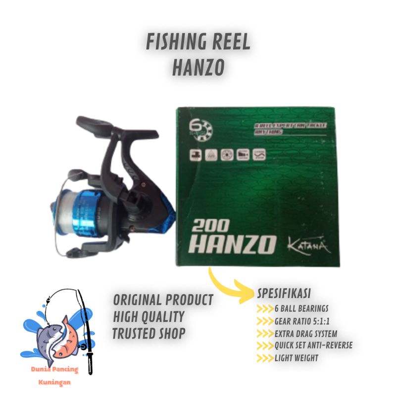 Reel Katana Hanzo 200 Free Senar