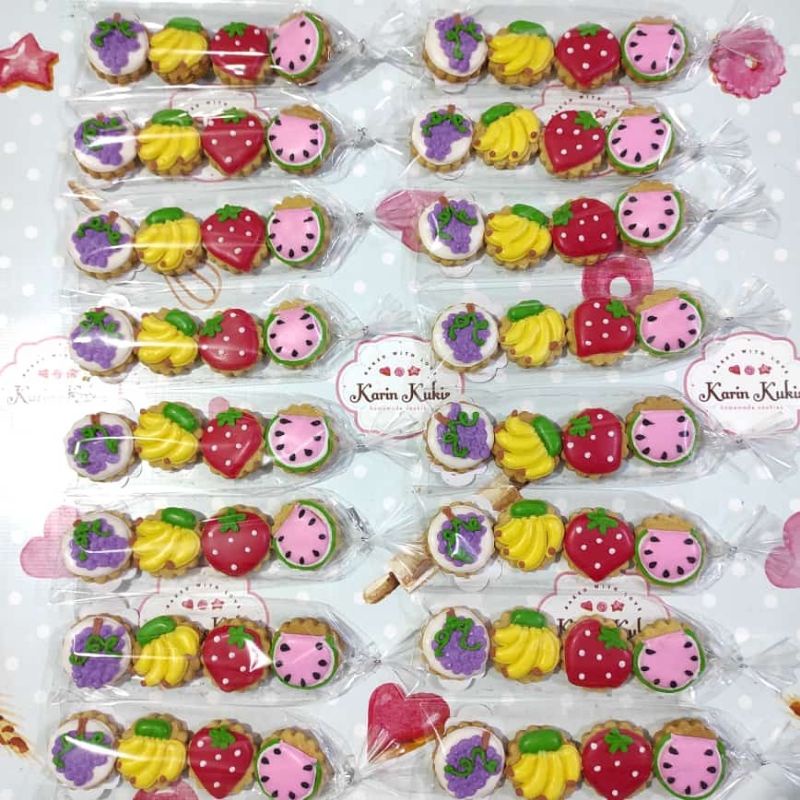 

Kukis Hias, Kukis Karakter, Fancy Cookies Fruit isi 4 (min. 10 pack)