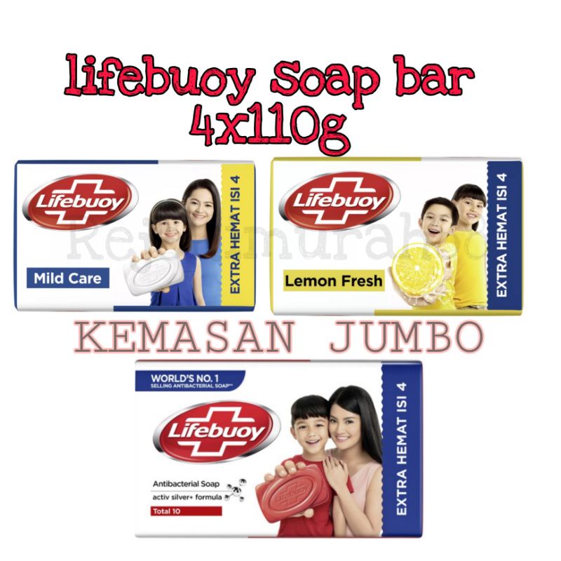 Lifebuoy sabun batang 4x110g