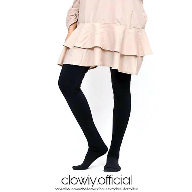 Clowiy Legging Wudhu Soft Rayon Kaos Premium