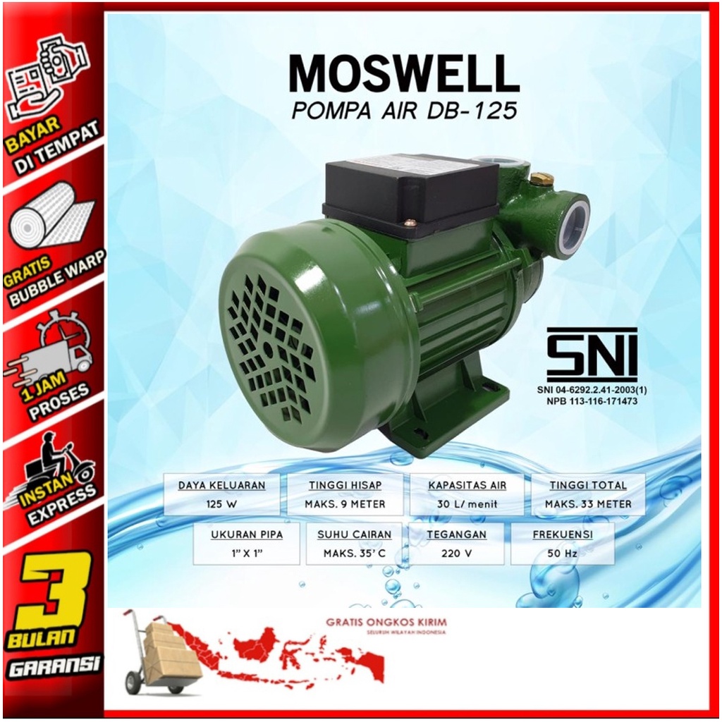 Jual Moswell Pompa Air Listrik Db Superior Shopee Indonesia