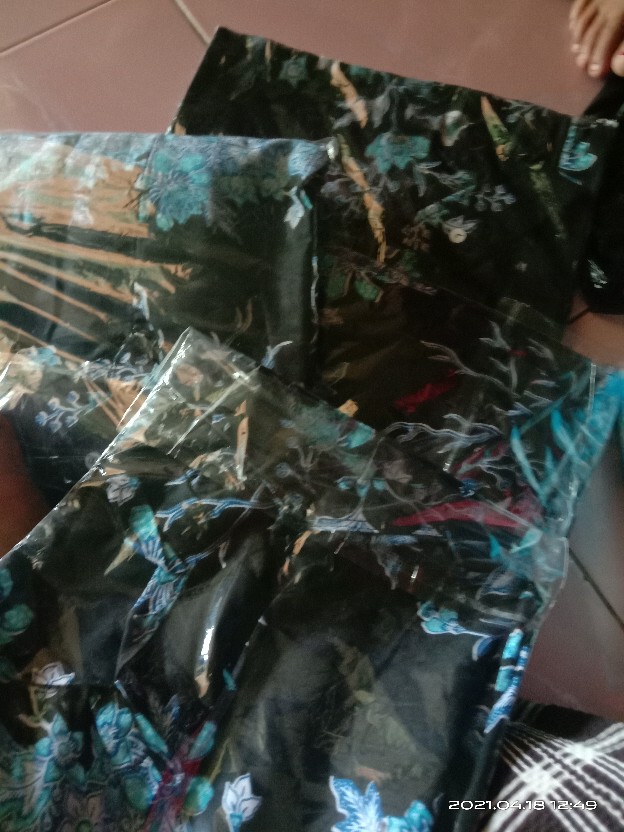 Bisa Pisah Batik Couple Keluarga Sania Ruffle Ori Ndoro Jowi Termurah Cibulan Biru