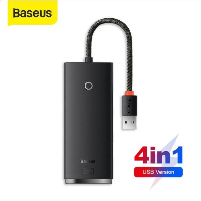 Baseus Hub Adapter USB Lite Series 4 in 1 - USB Hub for Laptop &amp; PC - Garansi Resmi 6 Bulan
