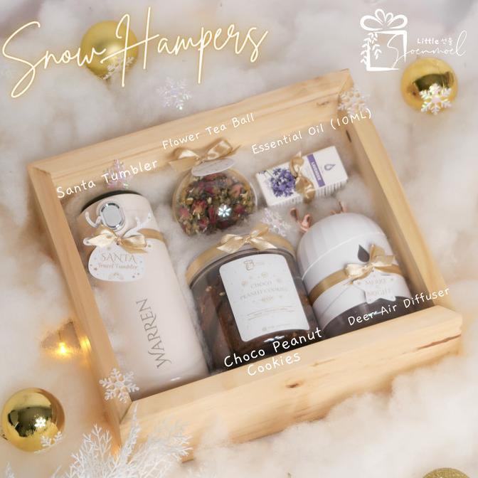 

SNOW HAMPERS - CHRISTMAS YEAR END PARCEL/ KADO NATAL / XMAS GIFT SET BN51FV6C