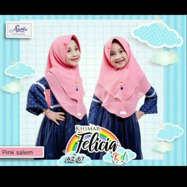 Felicia kids ori by azamka hijab,jilbab anak,hijab anak, jilbab couple, khimar, hijab