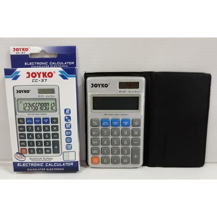 

Kalkulator Saku Joyko CC 37 / Alat Mesin Hitung Meja CC-37 / Calculator 12 Digit / Big Display