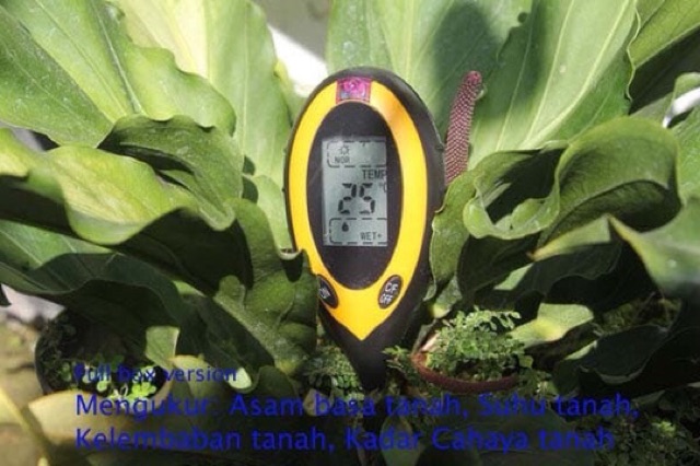 PH Meter Tanah Digital 4 in 1 / Soil Analyzer (PH, Moisture, Light, Temperature)