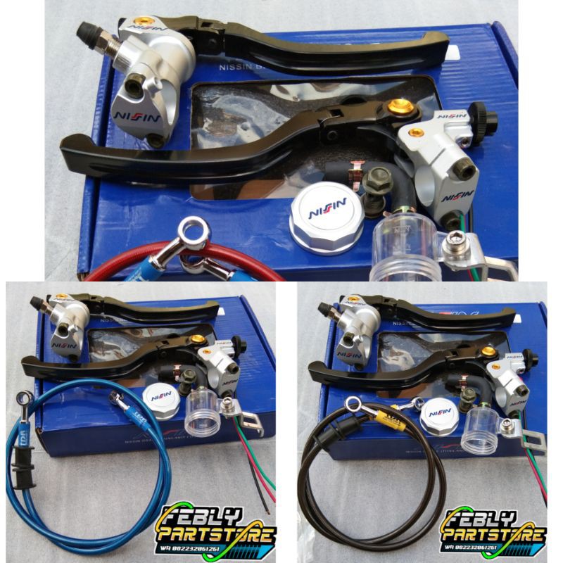 MASTER REM NISSIN RADIAL 14MM SET KOPLING IMPORT SELANG REM TDR BEAT FU SCOOPY VARIO FU MX KING CBR