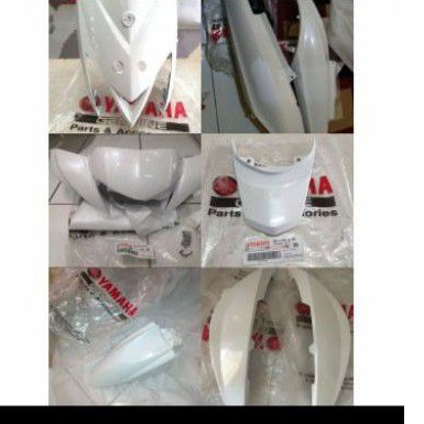 Cover body halus set Mio J mio Gt putih Ori ygp