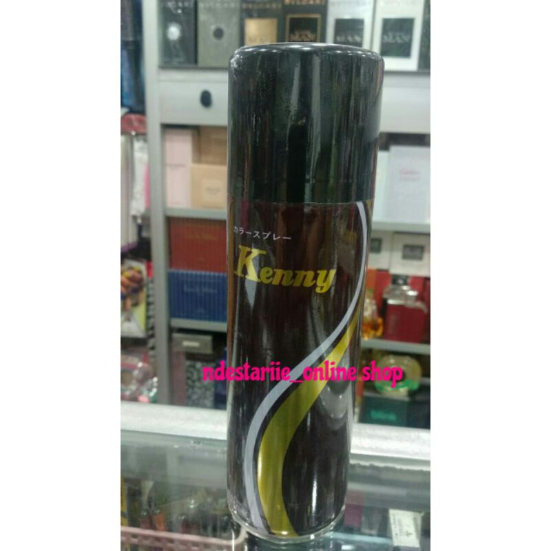 Hair Spray Kenny original warna Black & Dark Brown Made in JapanIsi bersih 191 ml (125g)