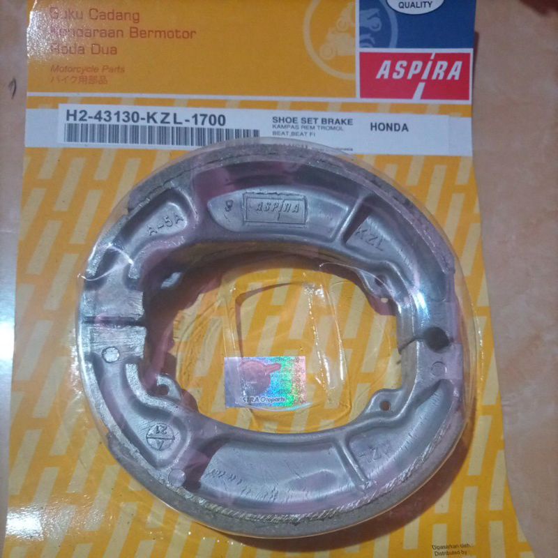 kampas rem belakang vario beat scoopy aspira original