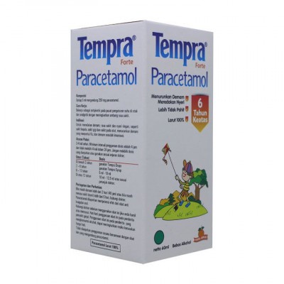 TEMPRA FORTE Syrup 60 ML - Obat Demam Anak Parasetamol 250 MG Paracetamol Sirup