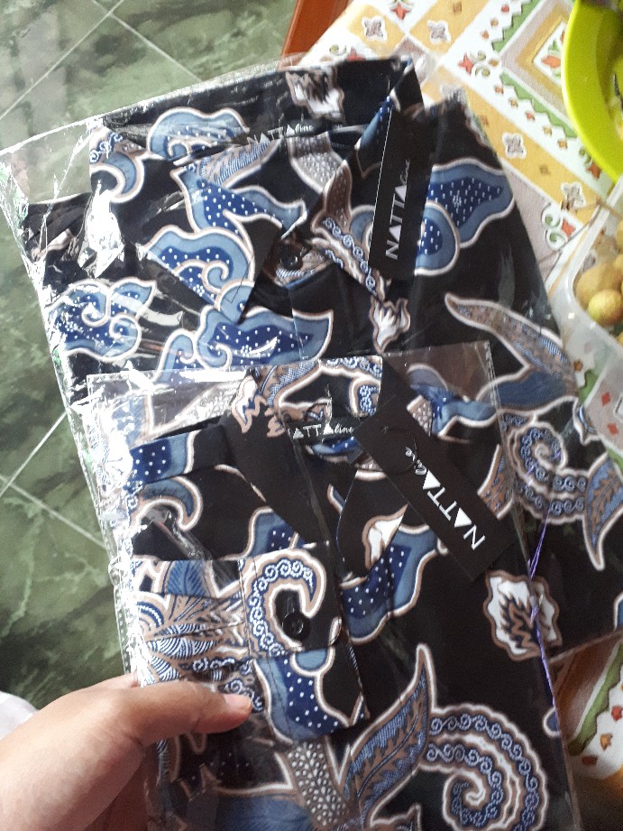 Couple Batik Ayah Anak Lengab Panjang Batik Baturaden By Nattaline