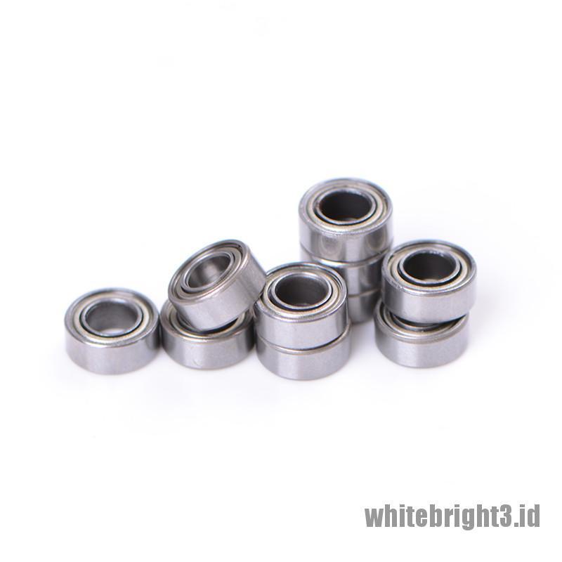 ❤White3 Warna Putih❤ 10pcs MR105ZZ L-1050 MR105 deep groove ball bearing Ukuran 5x10 X 4mm