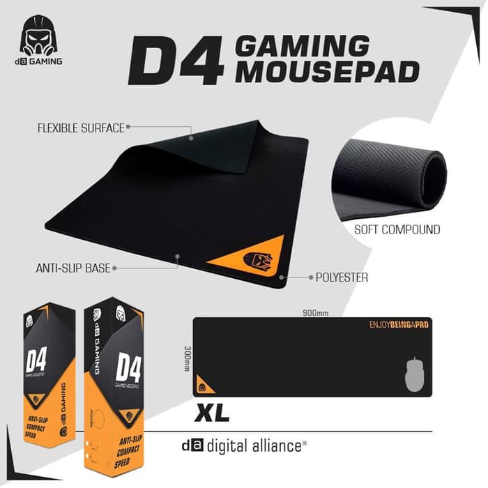 Mousepad Gaming Digital Alliance D4 XL -  D4 Mouse Pad Extended