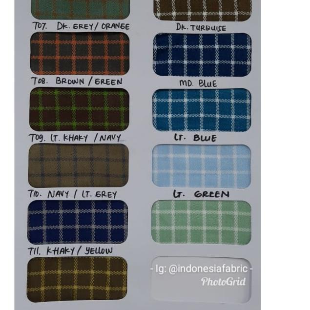 ❊ Kain Katun Jepang motif Kotak Gingham ♩