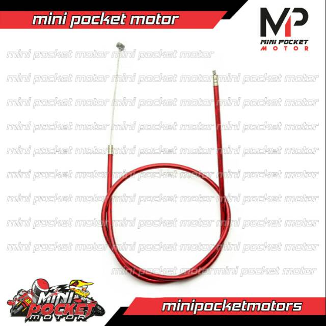 Kabel Gas Merah 60cm untuk Mini GP Mini Scooter Goped 50cc