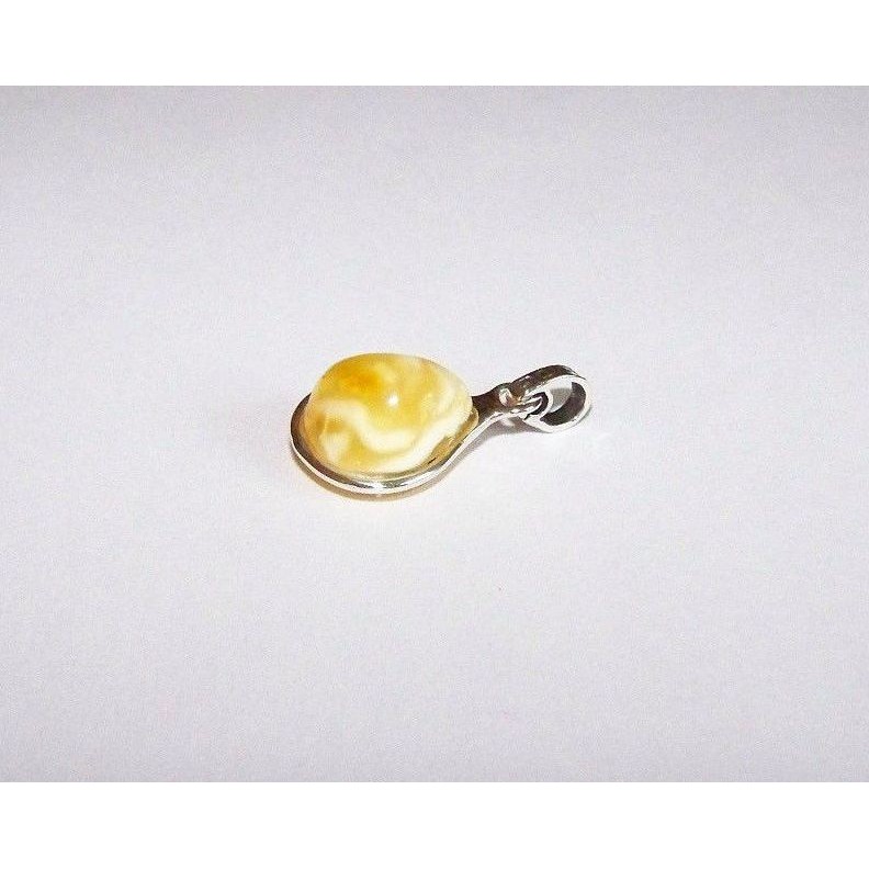 Natural Baltic Amber Pendant Sterling Silver 925 JAR116