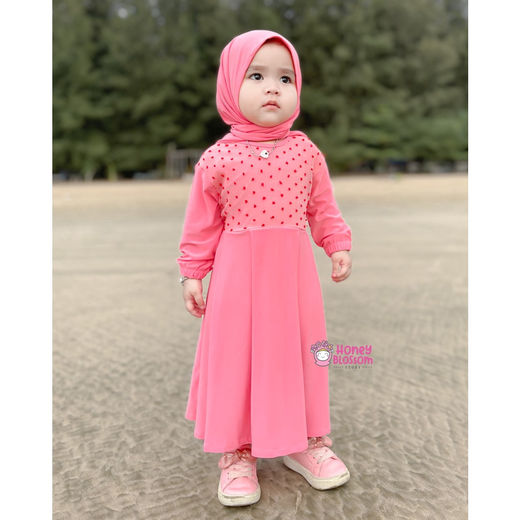 HONEYBLOSSOM gamis bayi perempuan alesha / gamis bayi perempuan 0 6 bulan kekinian