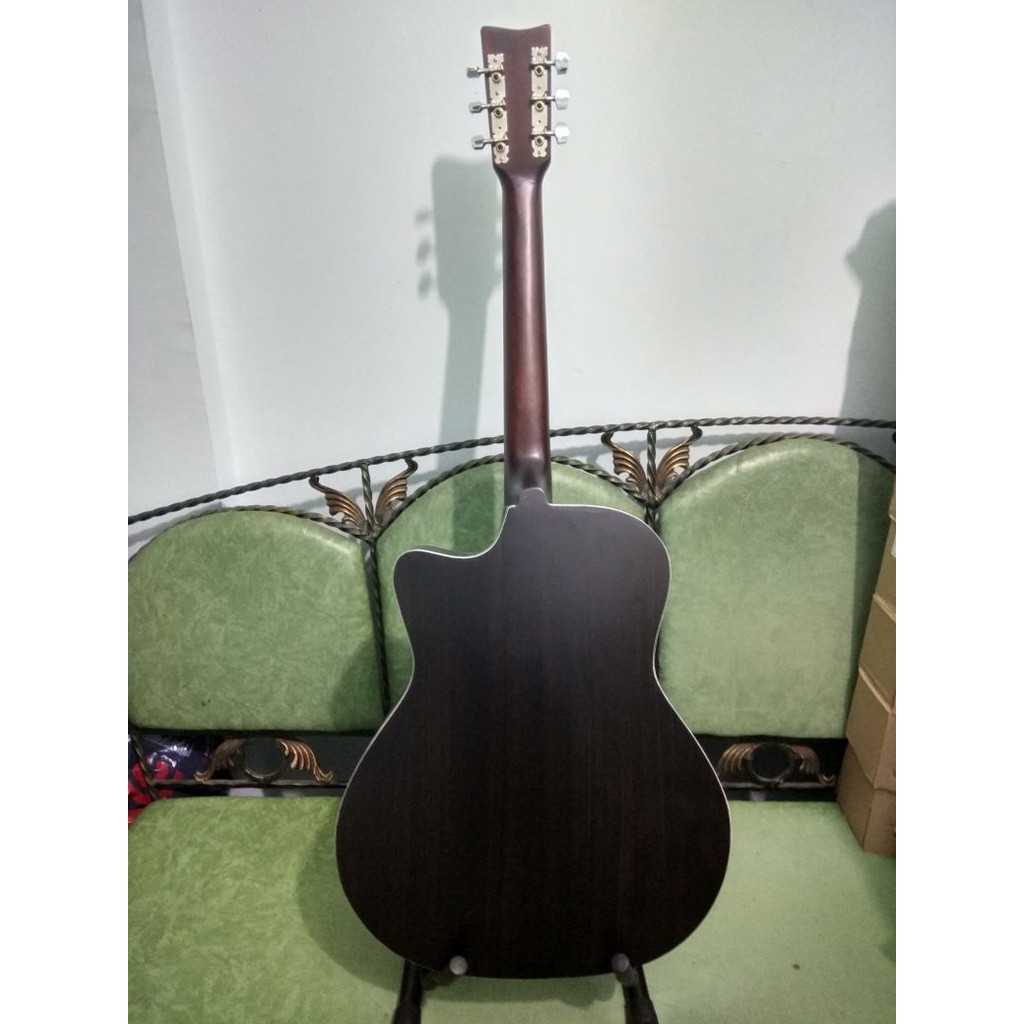 Gitar Akustik Yamaha Tipe F1000 Hitam Jumbo Sunkay Trusrod Senar String Jakarta Murah