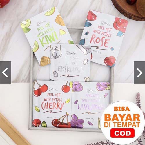 [BPOM] Masker PEEL OFF WITH PETALS BY LEA GLORIA ISI 15 GRAM