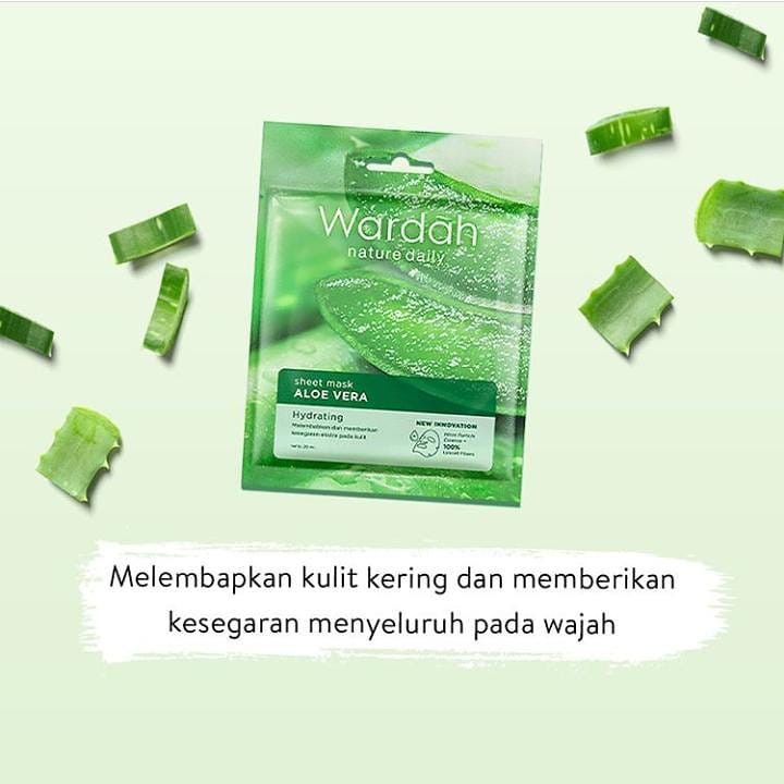 ❤ BELIA ❤ Wardah Nature Daily Sheet Mask 20ml BPOM