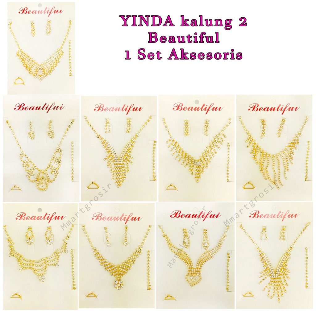 YINDA kalung 2 / Beautiful / 1 Set Aksesoris / Aksesoris