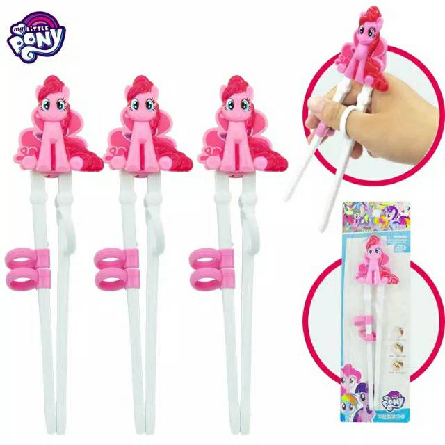 Babalil - Sumpit Anak Little Pony DISNEY / Sumpit Karakter Anak doraemon training chopstick